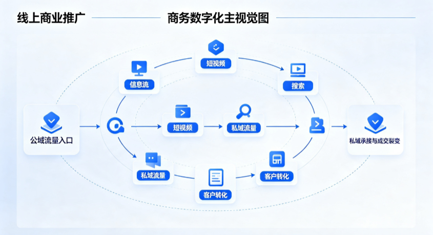 济源市线上商业推广怎么做？全域流量闭环搭建与低成本转化实战指南
